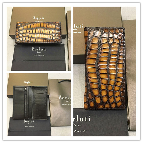 本物/特注限定品※ベルルッティ/Berlutiパティーヌ・最高峰クロコダイル