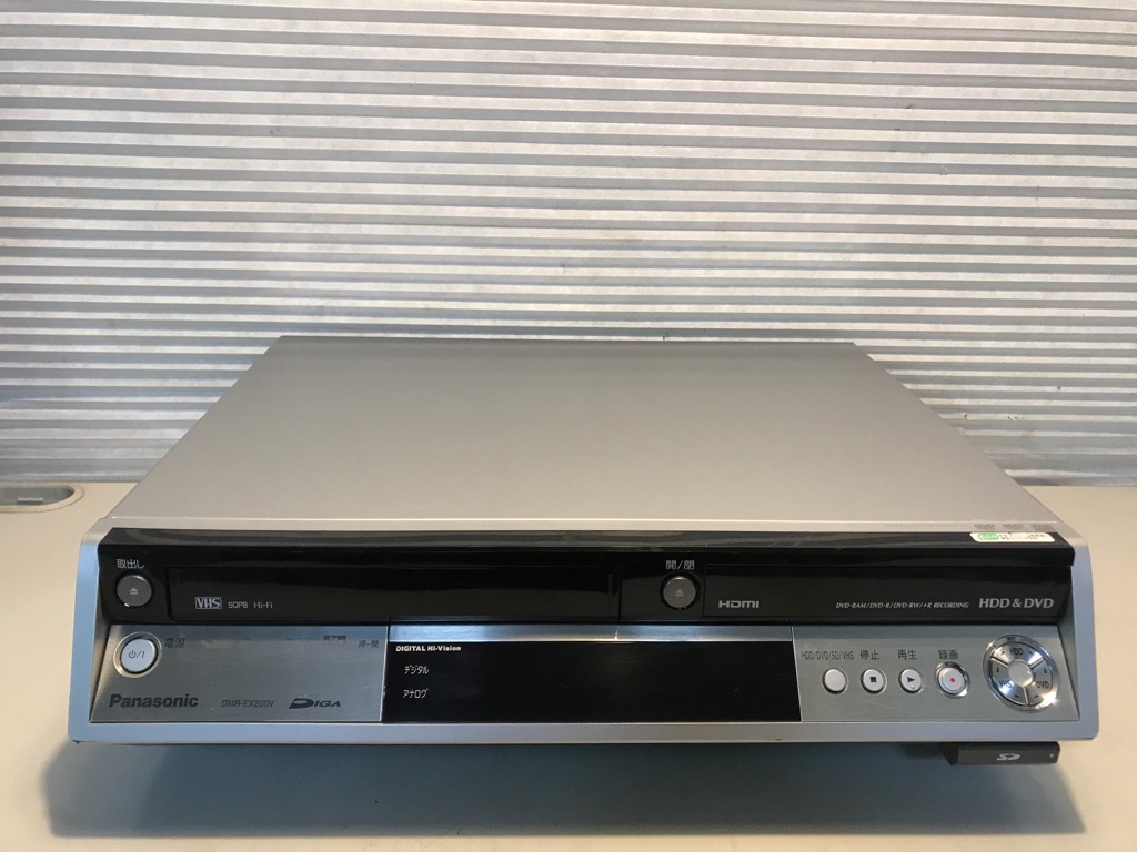 Panasonic VHS一体型DVDレコーダーDMR-EX200V ダビング可 Panasonic VHS一体型DVDレコーダーDMR-EX200V ダビング可 【公式通販】