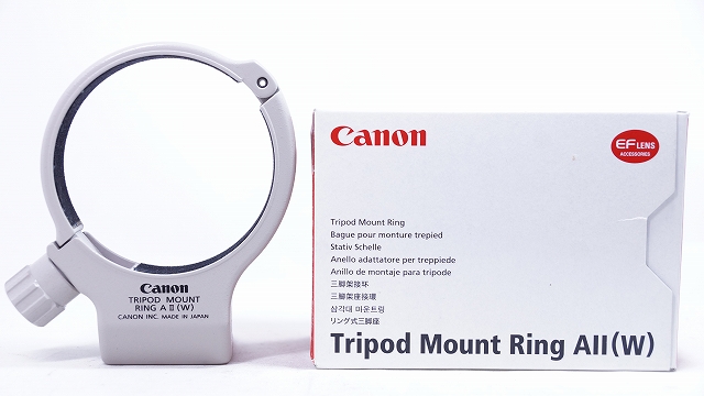★三脚座★ Canon キャノン Tripod Mount Ring A II (W)