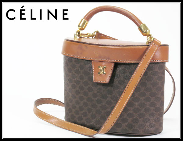 CELINE セリーヌ マカダム柄 2WAY ハンドバッグ ショルダーバッグ 