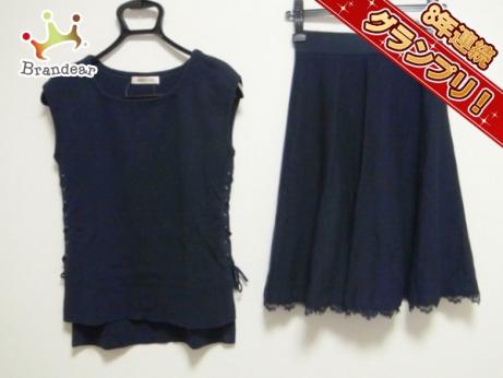 【最新作，新品】 アプワイザーリッシェ Apuweiser-riche レディーススーツ スカートセットアップ サイズ2 M ネイビー レディース 同様(アプワイザー・リッシェ)｜売買されたオークション情報、yahooの商品情報を その他