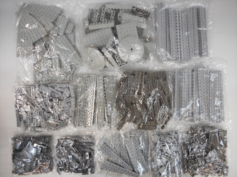 LEGO レゴ 内袋未開封 未使用品 グレー パーツ 灰 まとめて 大量 1kg/a