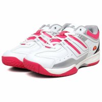 23㎝ エレッセ テニスシューズ V-TN280 白/ピンク オールコート用 ellesse