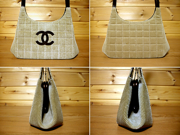 ME-1807◇美品売切り【CHANEL シャネル】チョコバー がま口 ショルダー