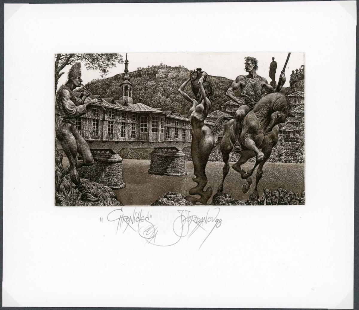 蔵書票　Julian Jordanov Opus 008