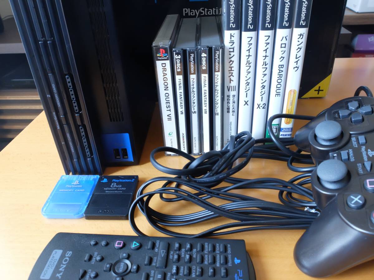 ☆プレイステーション2 PS2 本体 ソフトセット（ドラゴンクエスト8他）