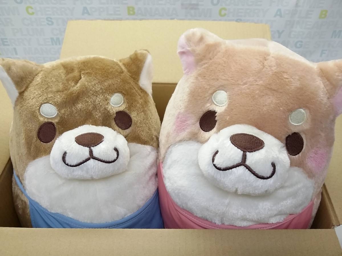 忠犬もちしば もちしば さくら もなか Big ぬいぐるみ 2種セット Lak キャラクター 売買されたオークション情報 Yahooの商品情報をアーカイブ公開 オークファン Aucfan Com