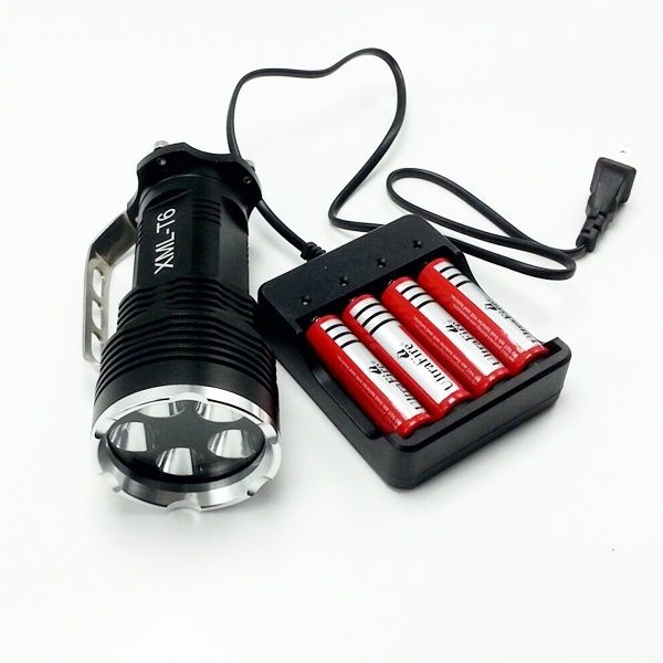 LED 懐中電灯 XML-T6 5灯 強力 CREE 防災 6500LM