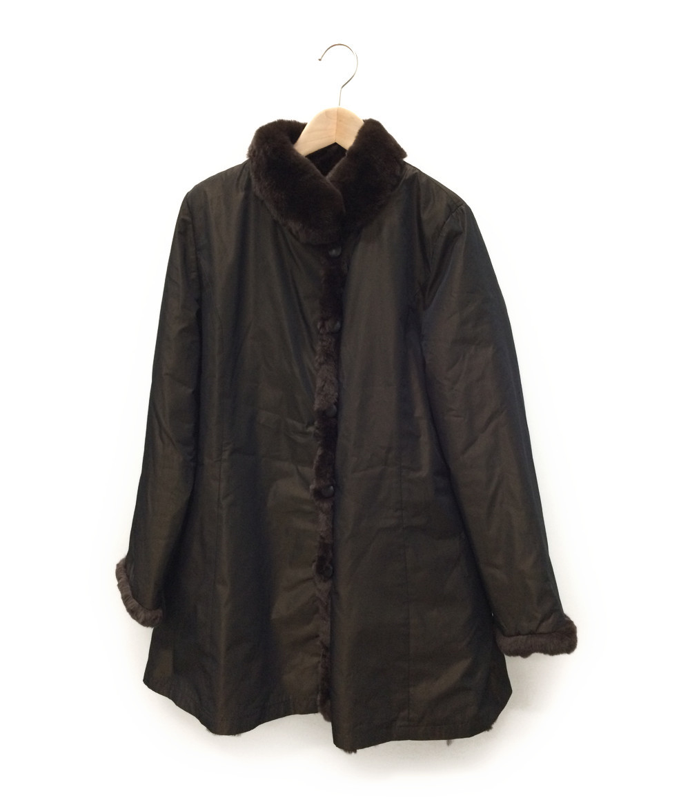 レリアン SIZE 11 (M) リバーシブル ファー コート Leilian レディース 