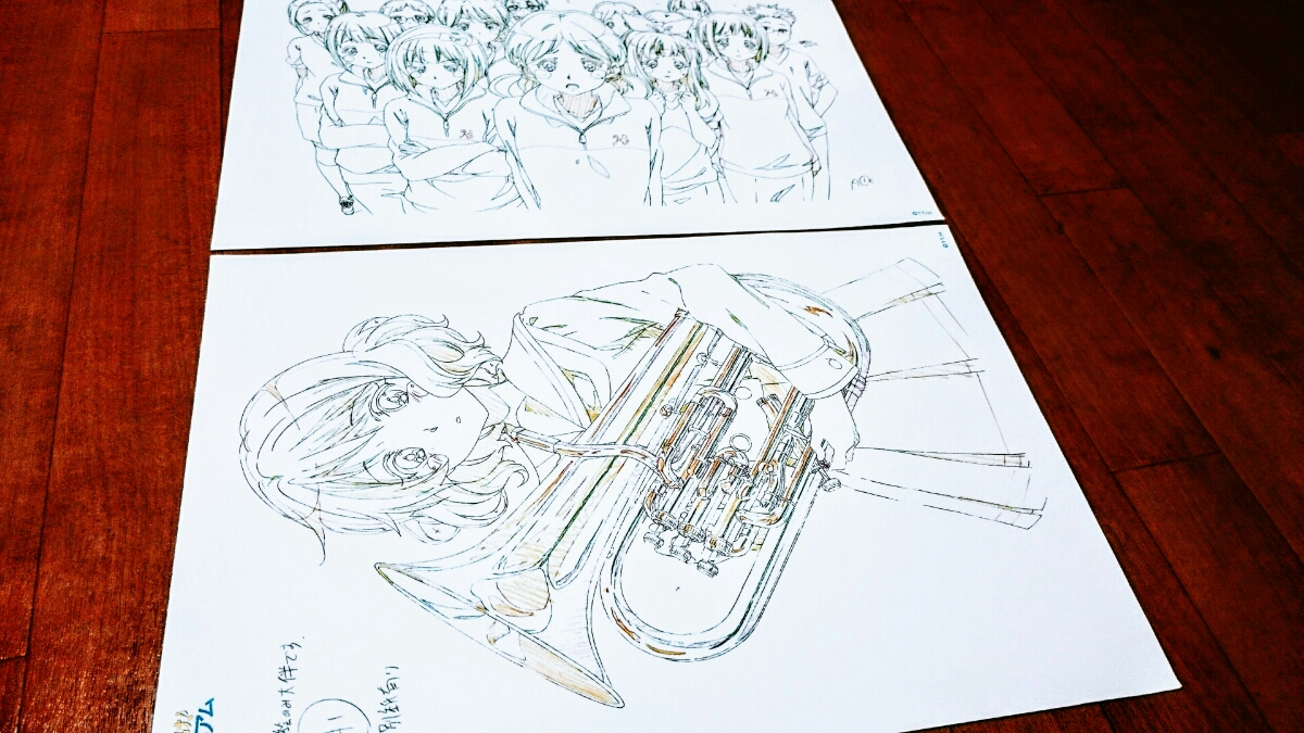 ☆響け！ユーフォニアム 高坂麗奈 京アニ正規品 限定生動画 ＆複製