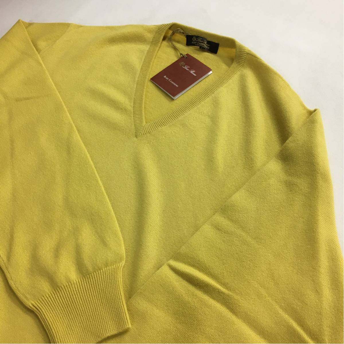 LoroPiama ロロピアーナ 極上新品 ベビーカシミア Vネックニット54