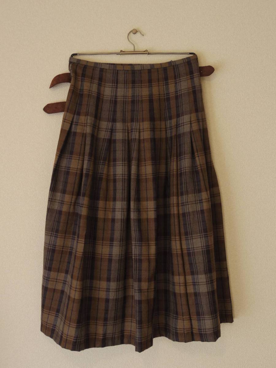 オニールオブダブリンキルトラップスカート　gold country　XSサイズ　/マーガレットハウエル　bshop