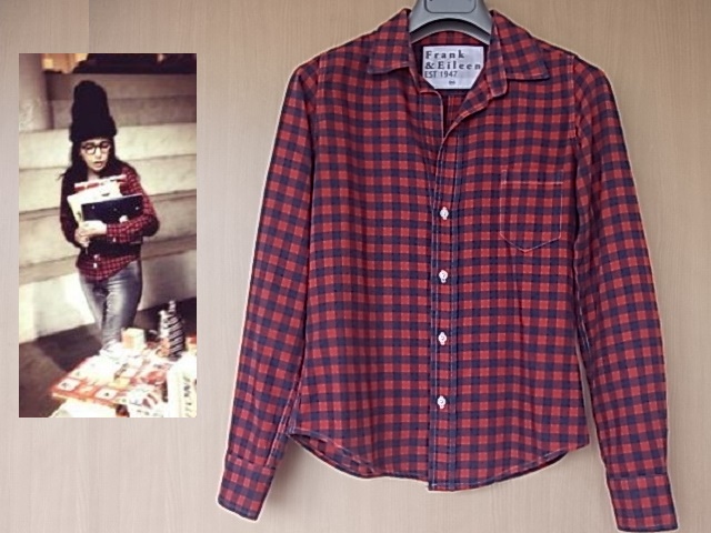 フランク&アイリーン BARRY チェックネルシャツ XXS Frank&Eileen サザビーリーグ 正規品 バリー レッド×ネイビー 大草直子 菊池京子 梨花