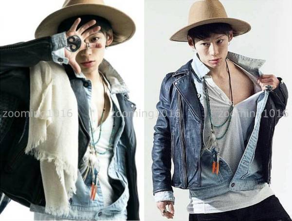 UVERworld TAKUYA∞ 着用 着 デニム ジャケット ダメージ INDIGO インディゴ 紺　Lサイズ