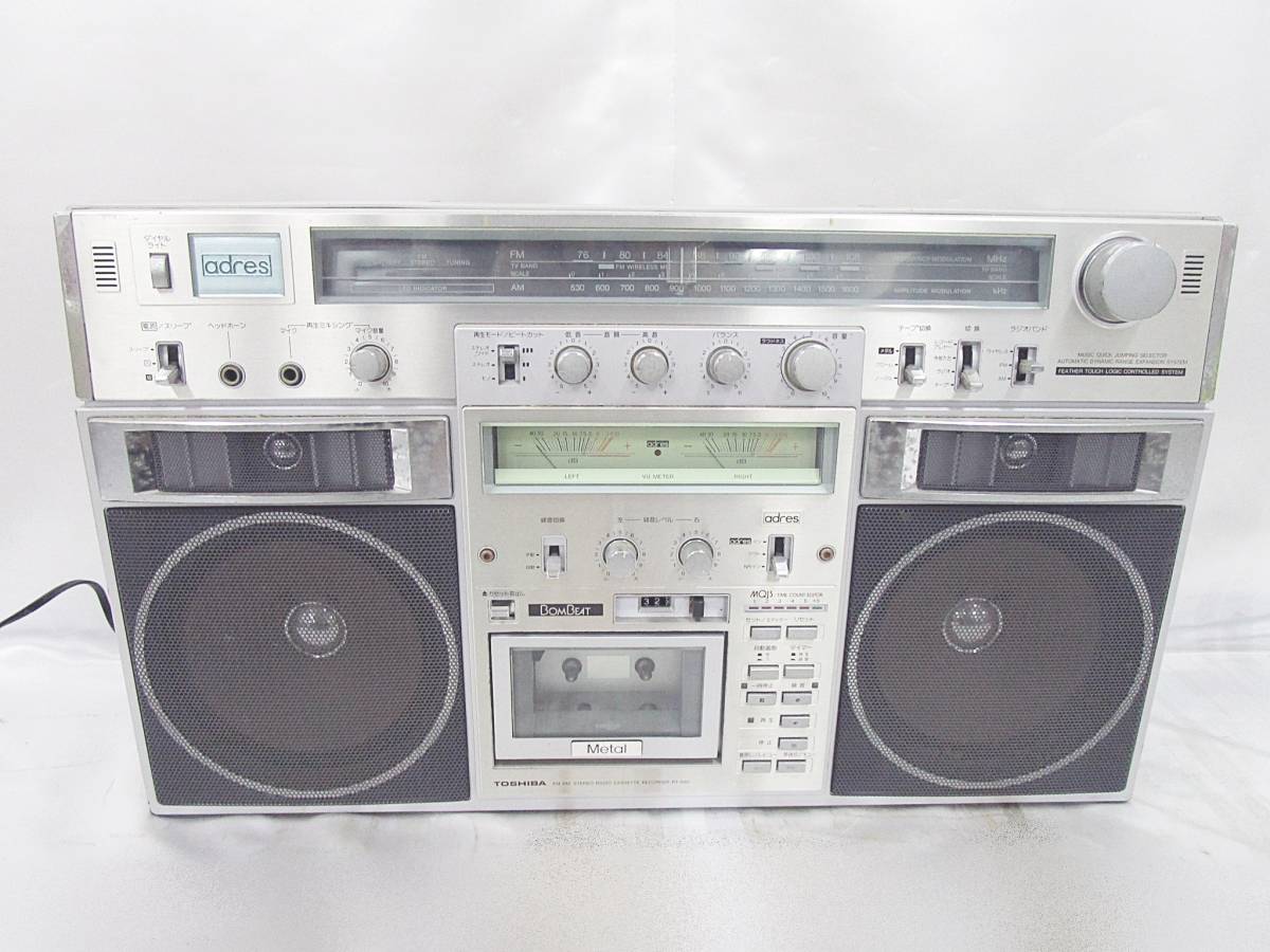 13/34-25 東芝 TOSHIBA adres RT-S90 ステレオ ラジオ カセット