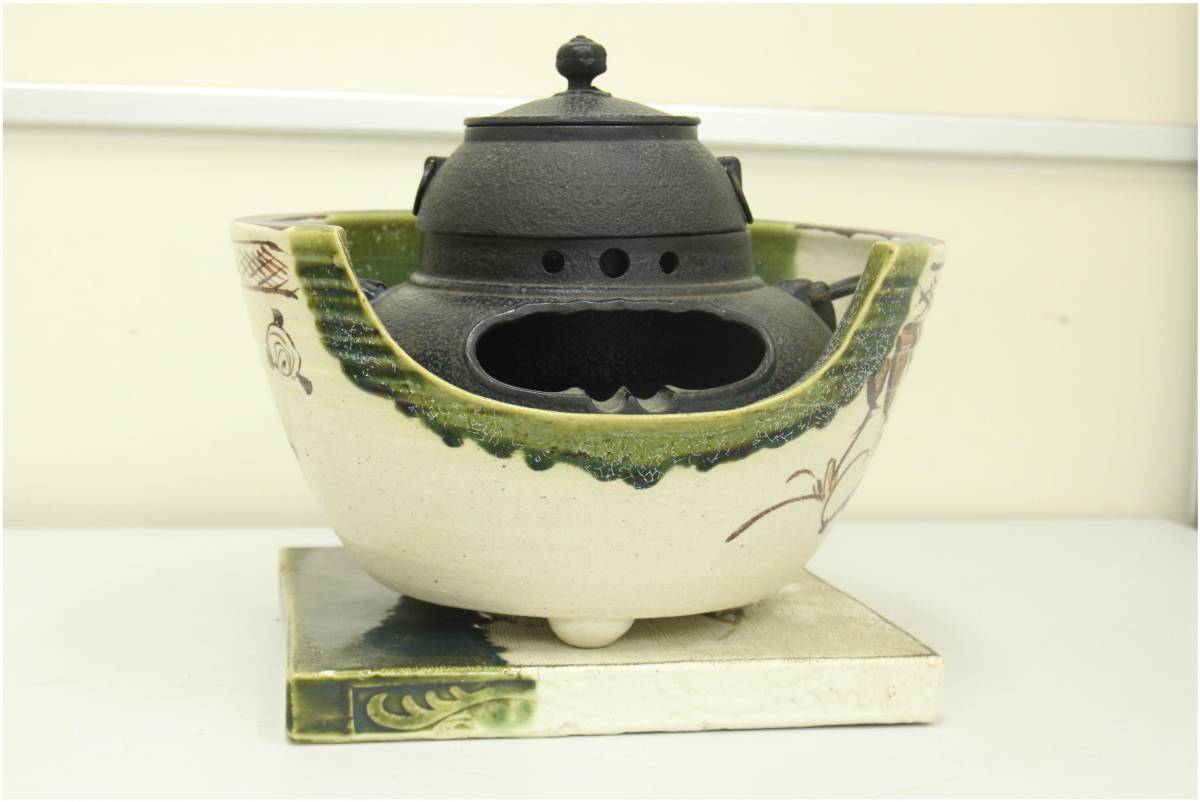茶道具 風炉釜 茶釜 鉄釜 茶釜セット : セット（茶道具セット｜茶道具 