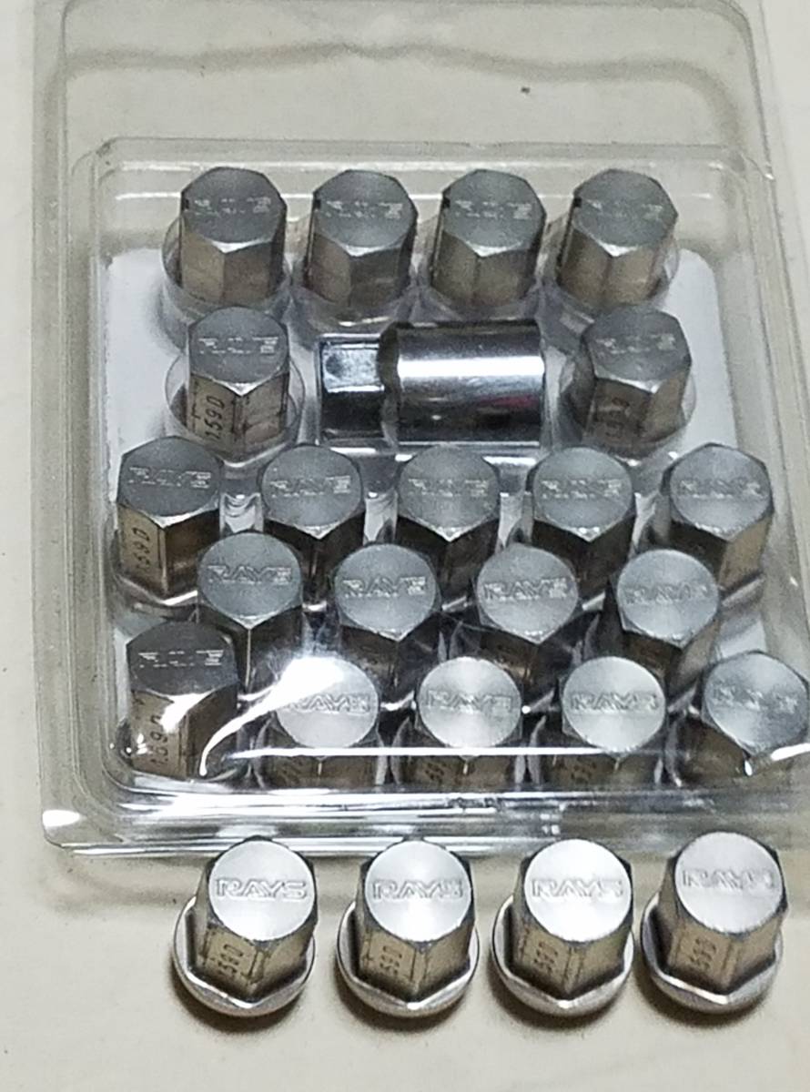 RAYS レイズ　ジュラルミン　ロック＆ナット　M12　P1.5　24個　19HEX