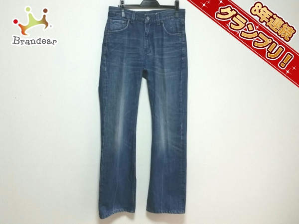 グッチ GUCCI ボトムス ジーンズ サイズ48 M ブルー メンズ ダメージ加工 美品