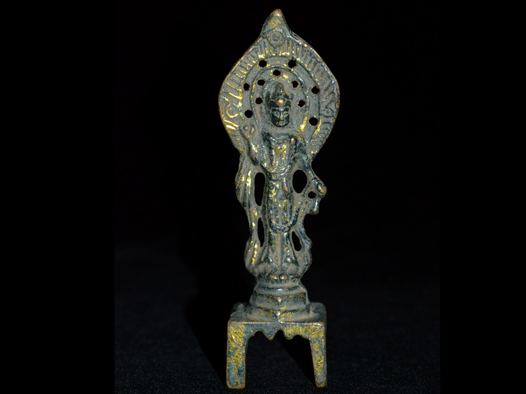 早期収集 銅製金鍍 北魏時期 観音菩薩像 年代物