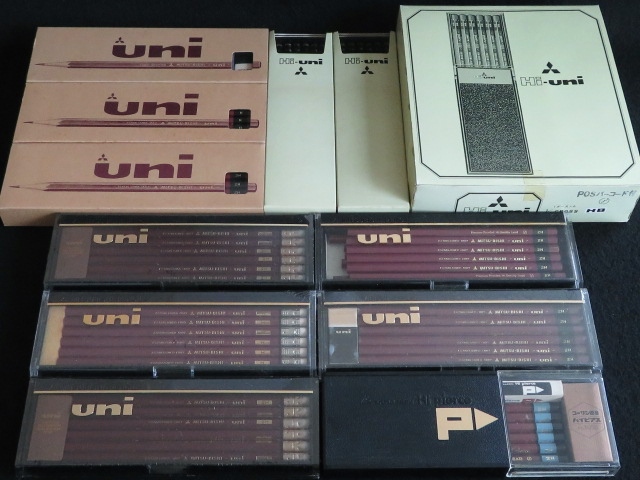 蔵出し/鉛筆まとめて約198本　未使用　uni　コーリン鉛筆ハイピアス　Hi-uni MITSUBISHI PENCIL
