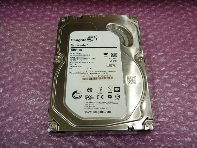 ■△■2167 ST2000DM001-1CH164 2TB 正常