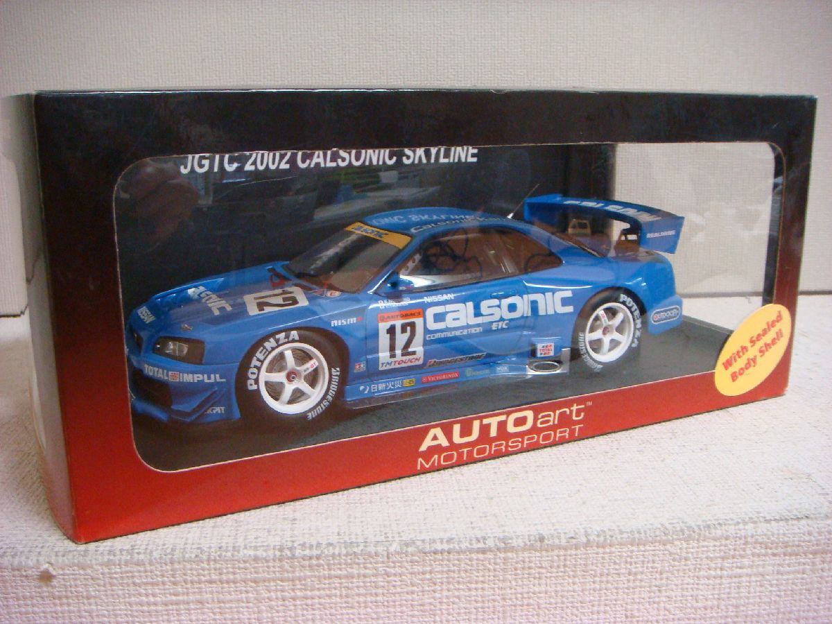 オートアート CALSONIC SKYLINE 2002 1/18 ミニカー オートアート