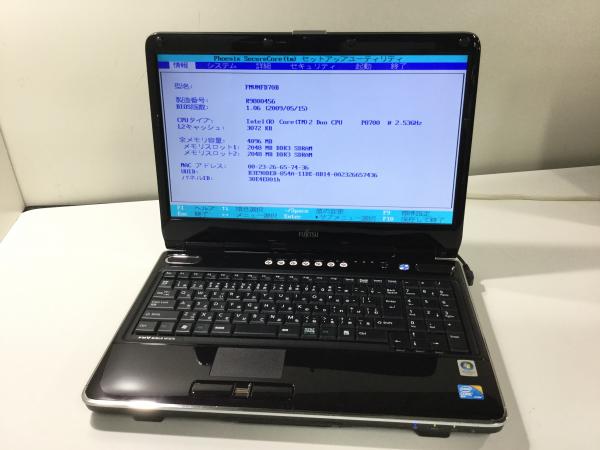 ジャンク!FUJITSU NF/D70○Core2Duo P8700 2.53G 4G 500G