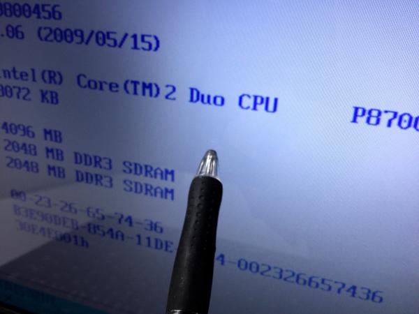ジャンク!FUJITSU NF/D70○Core2Duo P8700 2.53G 4G 500G