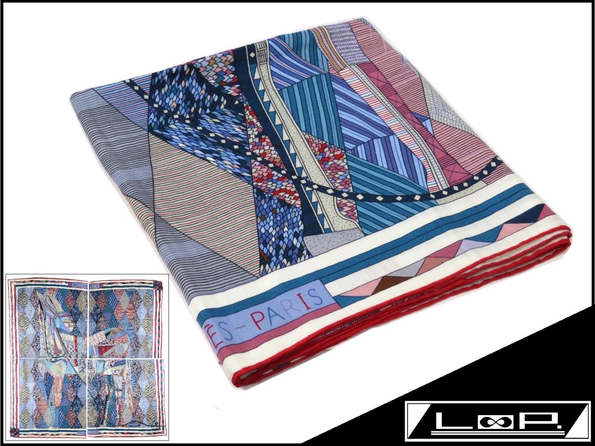 新同】 HERMES エルメス カレ 140 PATCHWORK HORSE パッチワーク 