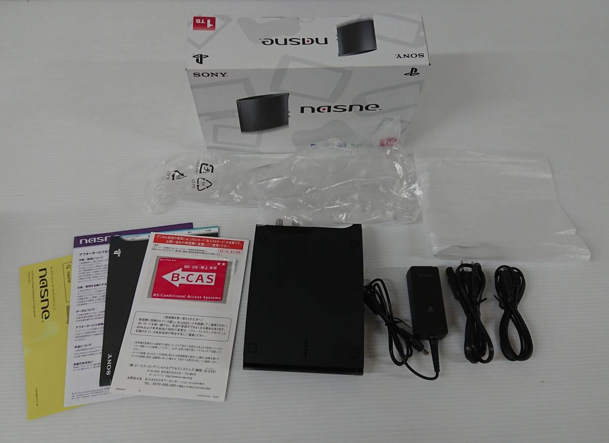 052　SONY　PS3　PS4　nasne　ナスネ CUHJ-15004　LANケーブル欠品　1TB　M1118