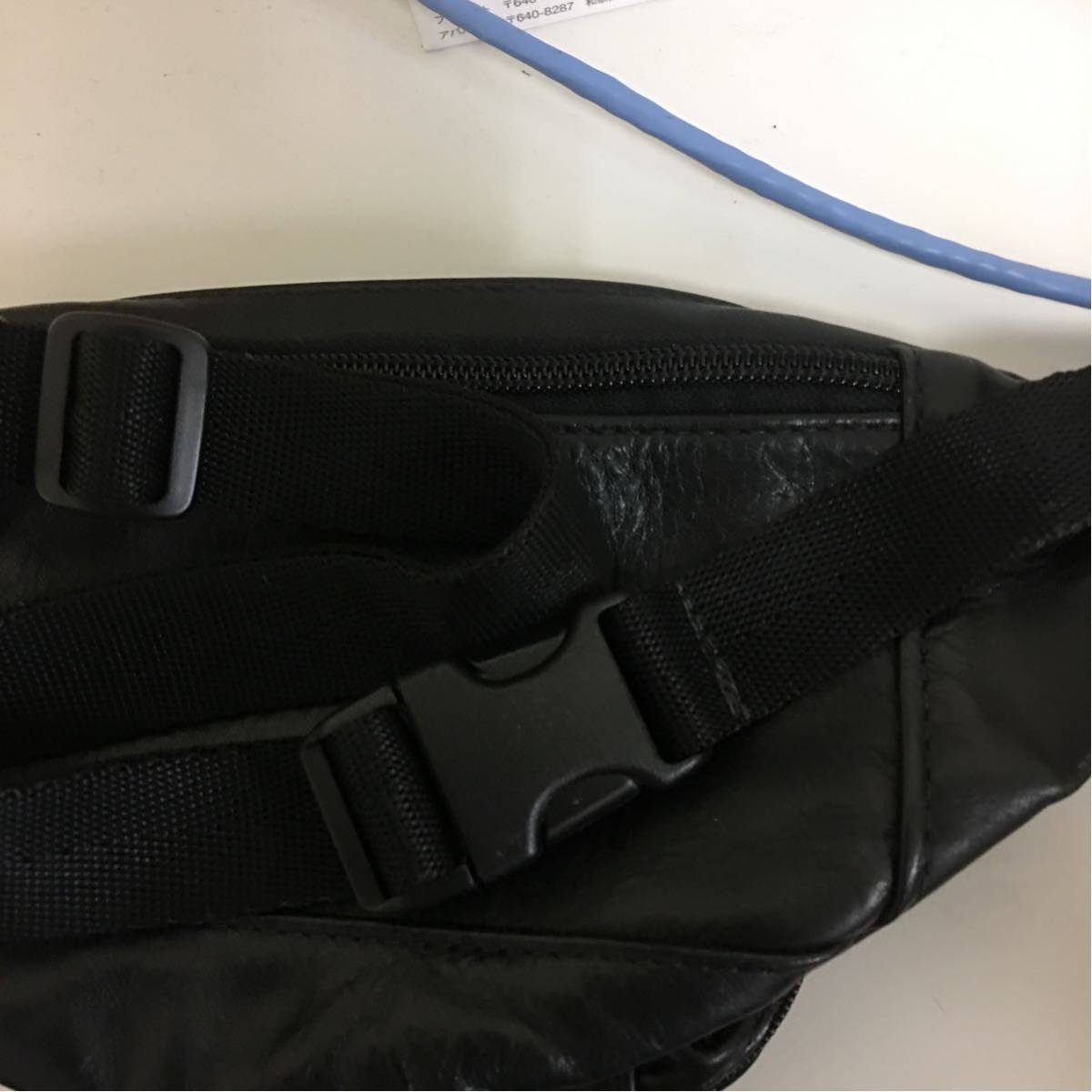 極美品 VANSON ボディバッグ オールレザー ウエストポーチ 美品 