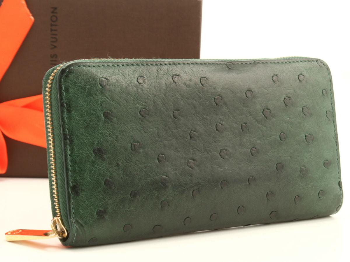 LOUIS ルイヴィトン VUITTON ジッピー ネオ オーストリッチ 