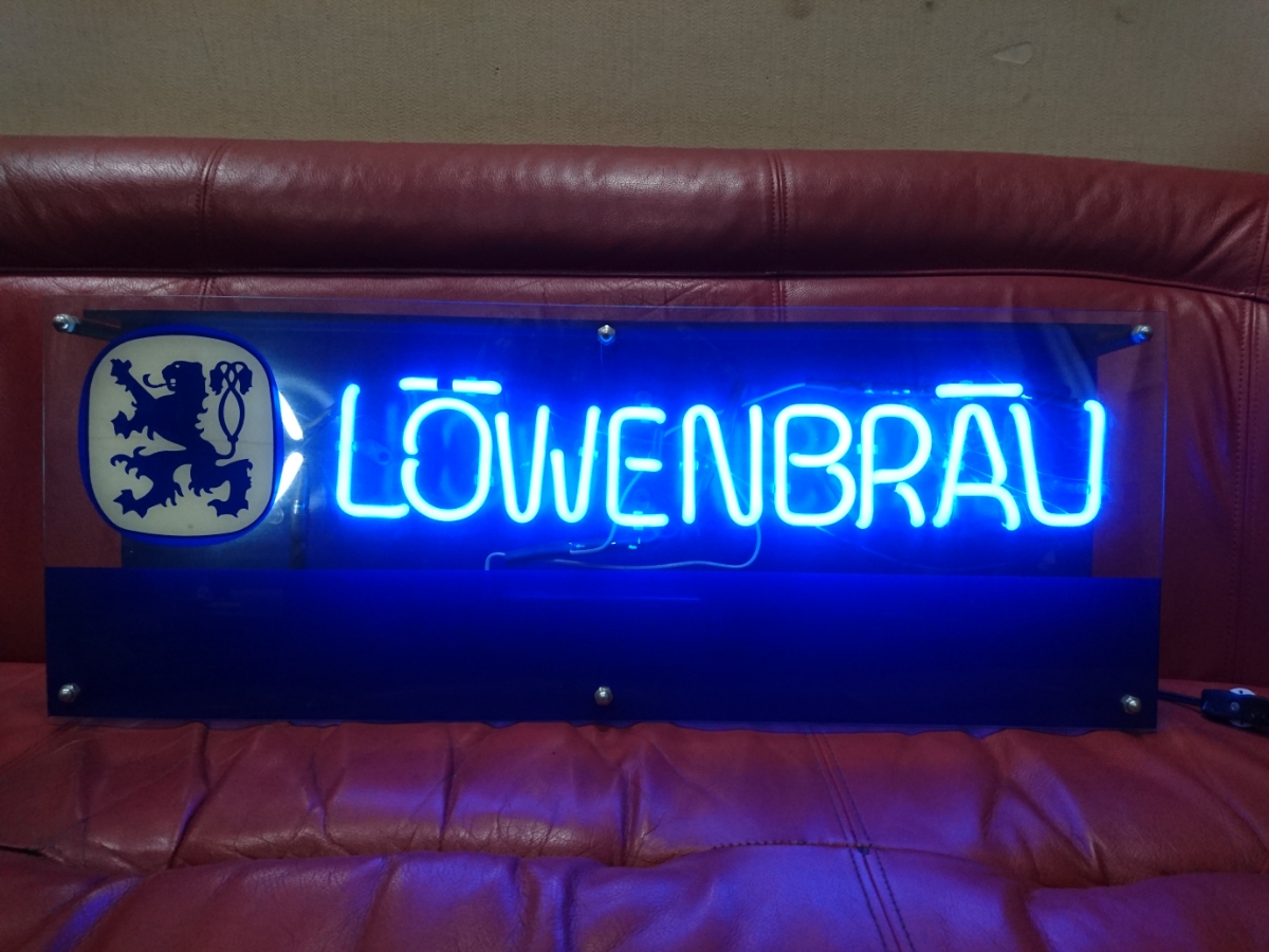 LOWENBRAU LOWENBRAU レーベンブロイ ネオン 看板 中古 レーベンブロイ 