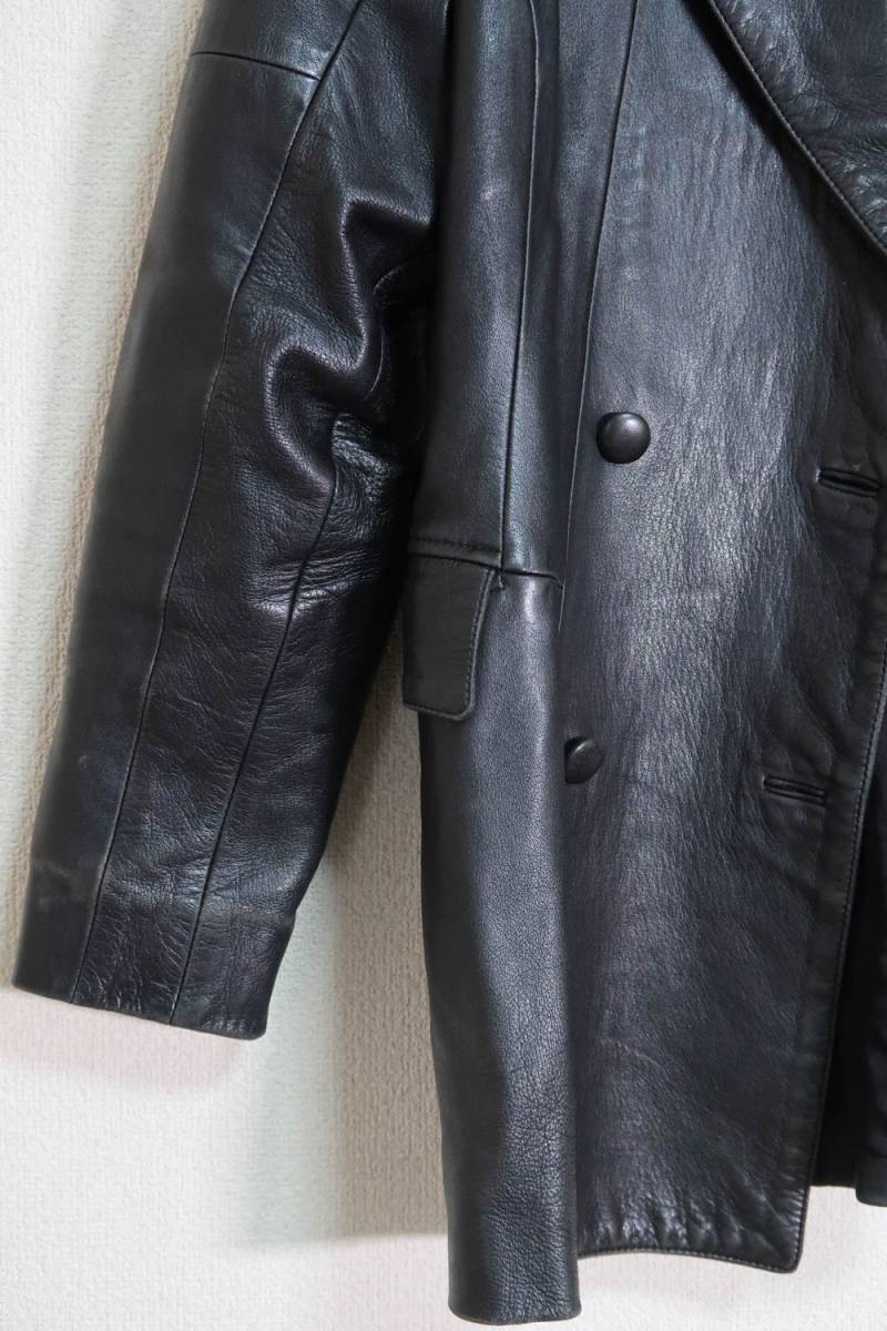 KATOH KAZUTAKA MOON BAT リアルレザー 羊革 ラムレザー フライト katoh kazutaka 羊革 ジャケット　サイズL