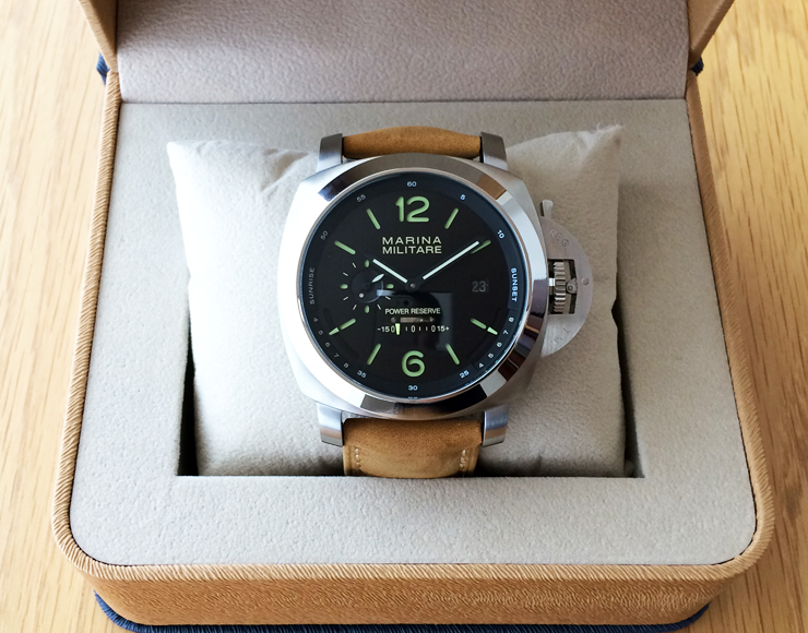 MARINA 【中古品】MARINA MILITARE マリーナミリターレ 文字盤ブラック 