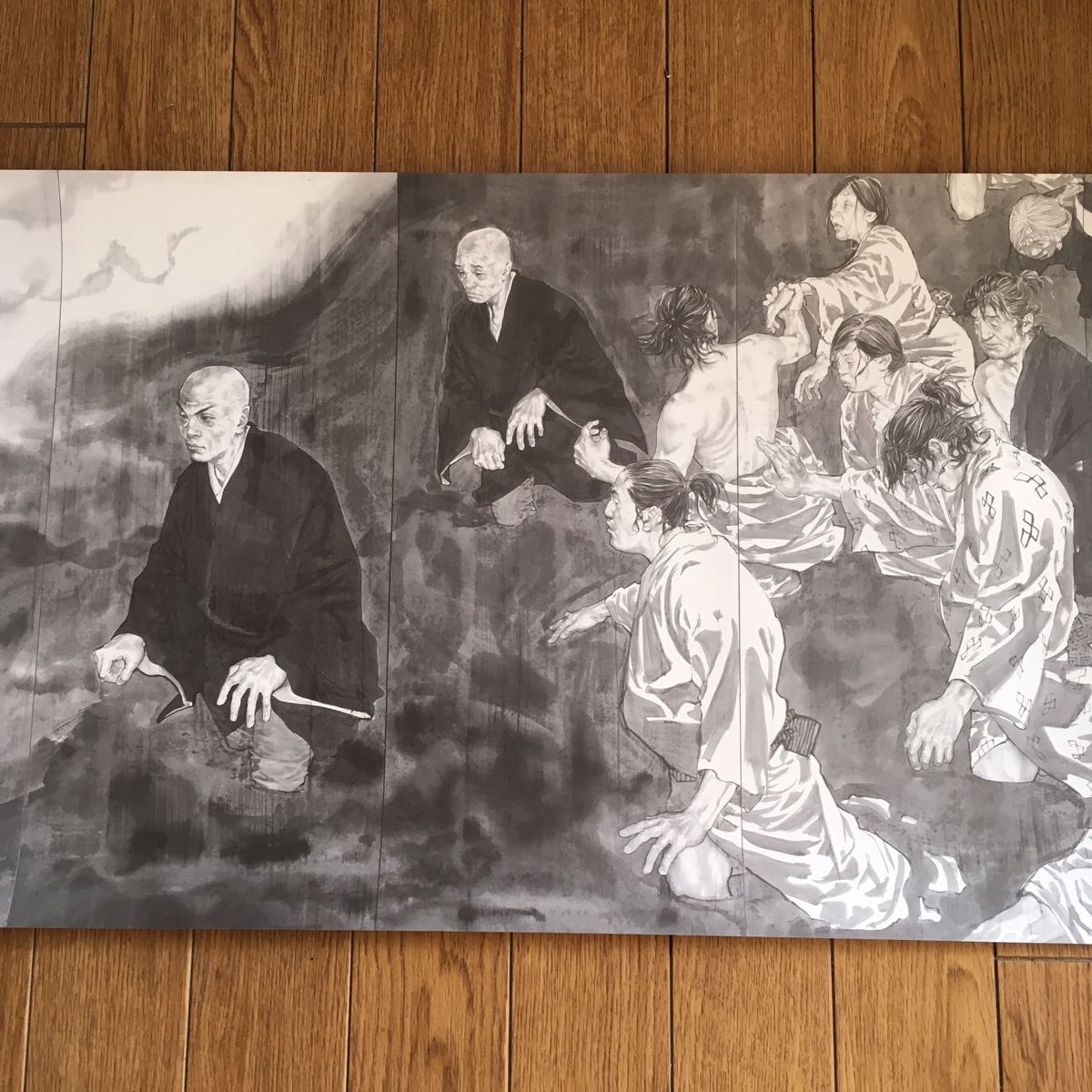 井野雄彦　屏風　「親鸞」 親鸞 聖人750回御遠忌 記念ポスター◇井上雄彦 2011年 東本願寺 井野