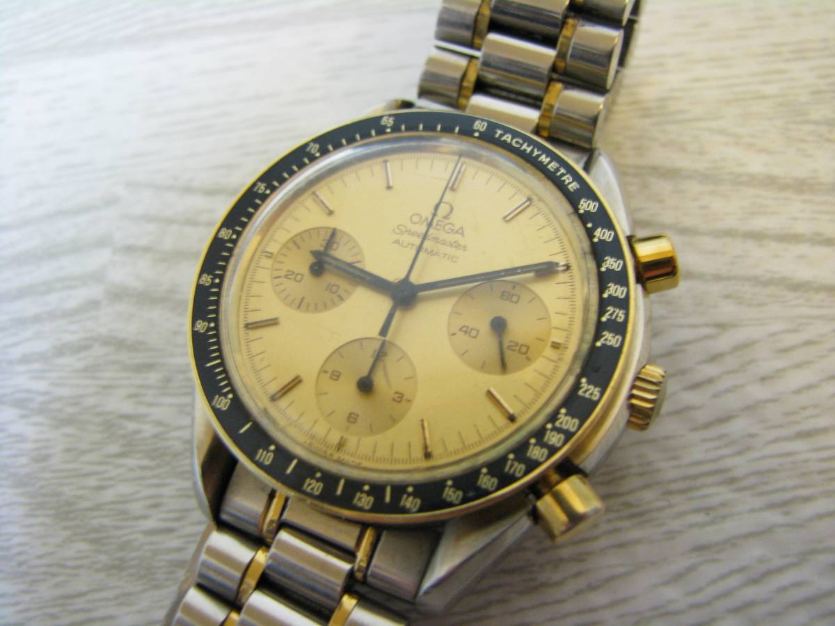 最終出品 オメガ OMEGA スピードマスター クロノグラフ 3310.10 YG イエローゴールド コンビ 自動巻き AT メンズ 腕時計 定価約68万