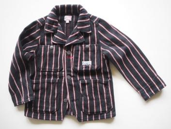 《お買い得/７０%OFF》デニム&ダンガリー◆ドビーストライプ　ジャケット　110cm
