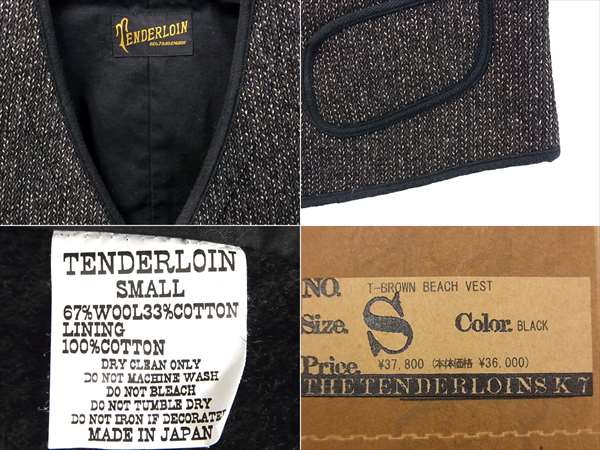 TENDERLOIN テンダーロイン 日本製 長袖ワークシャツL ロゴ文字刺繍