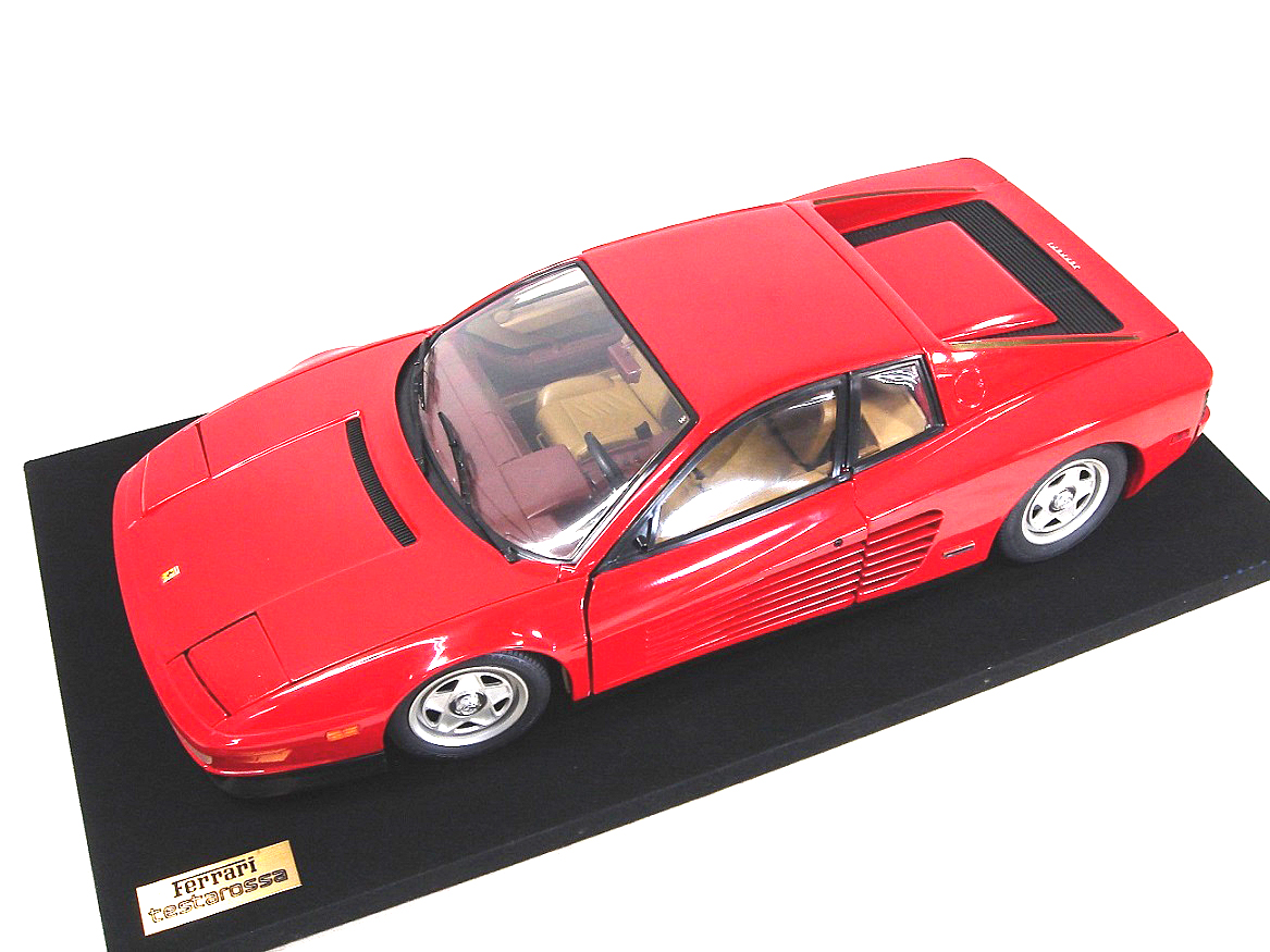 ポケール Ferrari Testarossa 1/8スケールモデル 現状品 ☆ポケール POCHER フェラーリ テスタロッサ Testarossa S=1:8 展示台