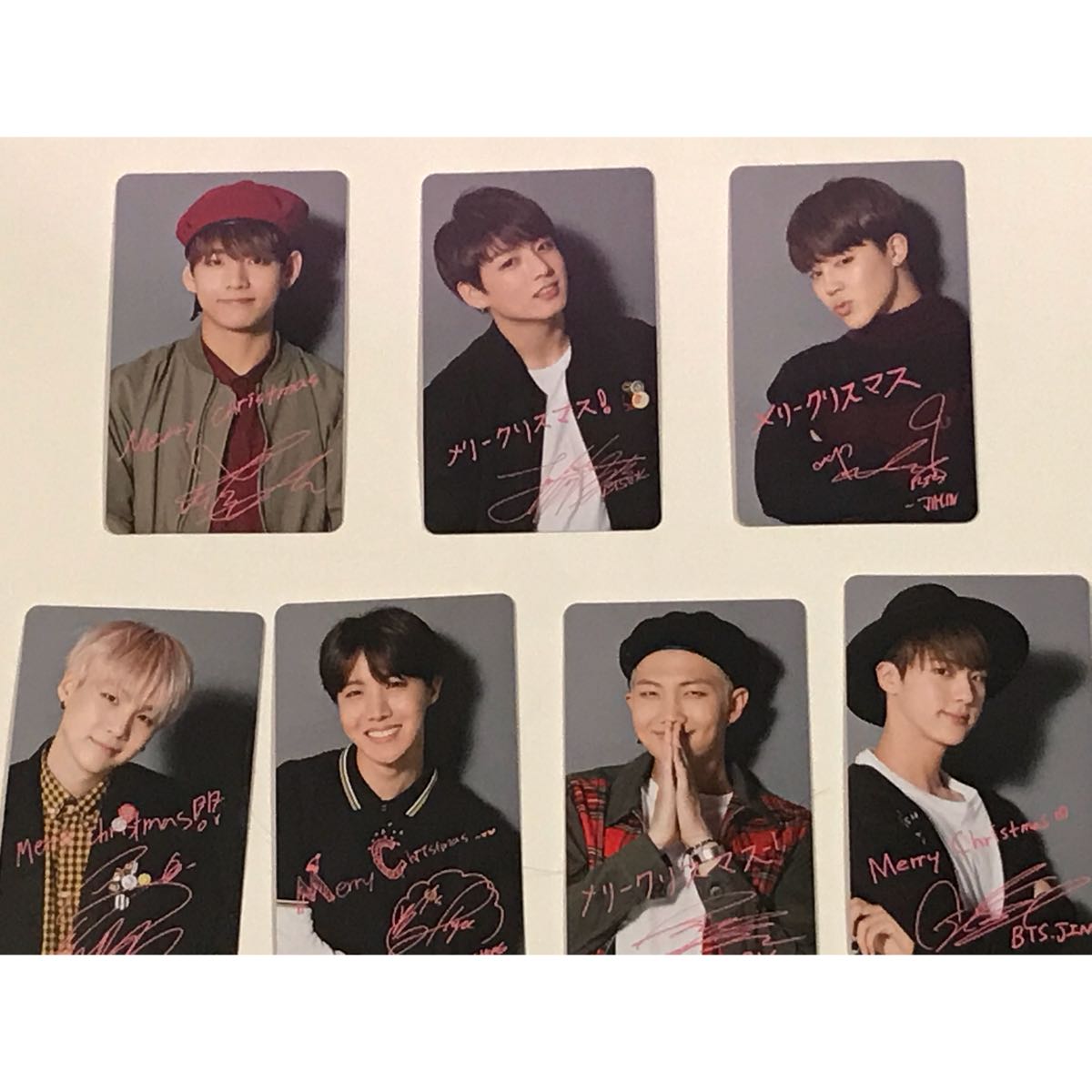 BTS ジン JIN I NEED U クリスマス RUN 他トレカ 6点セット Bts I Need
