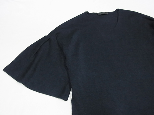 自由区大きいサイズ44カタログ掲載“Unfilo”洗えるセミウーステッドニットワンピース