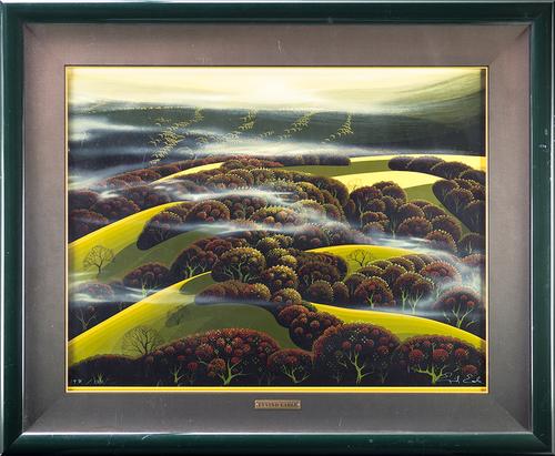 ■アイベン・アール版画■『ウェン ザ フォグ ロールス イン』（シルクスクリーン）