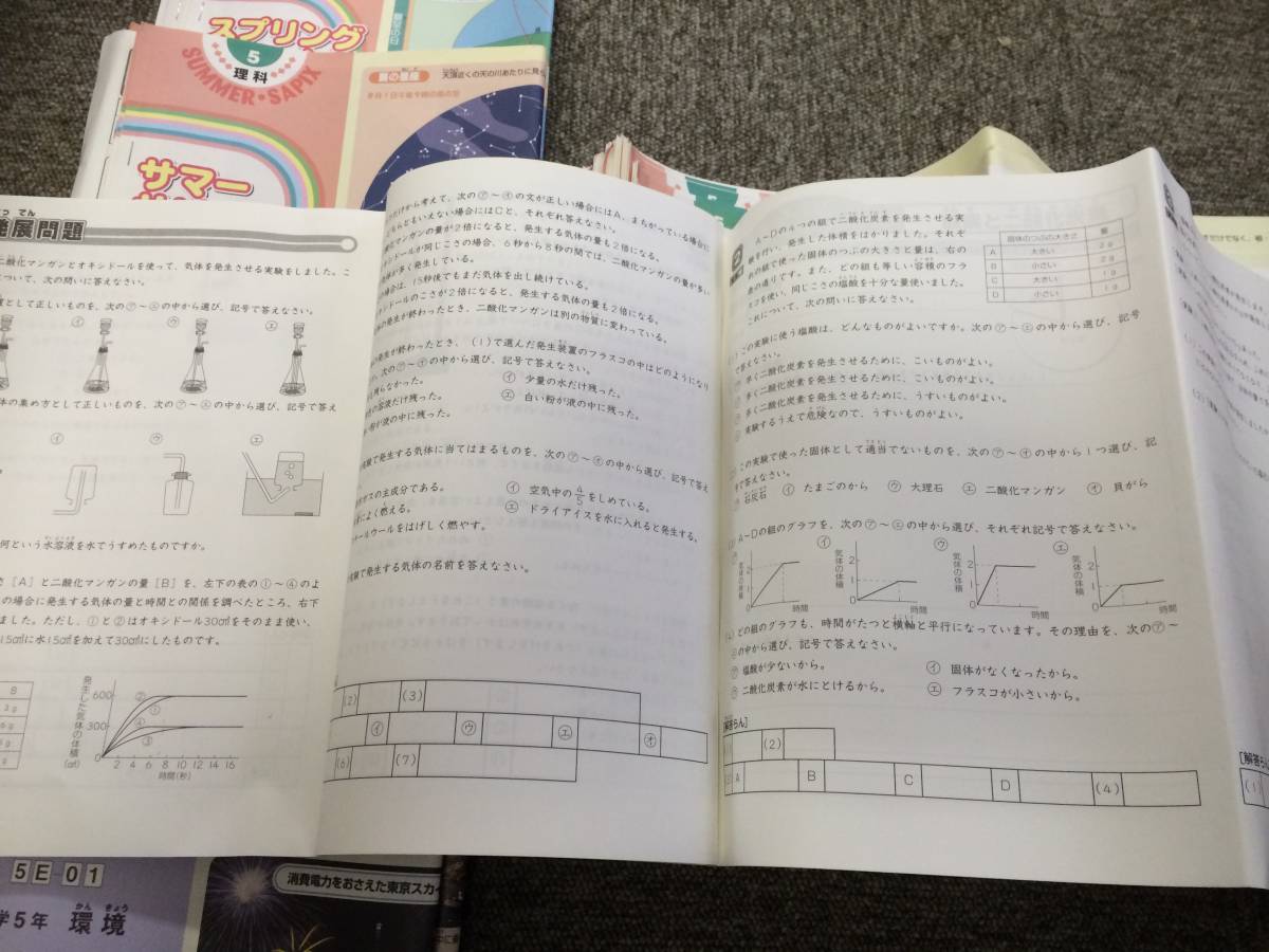 最新版】サピックス 5年 理科 テキスト 1年分 フルセット 合格の縁起物