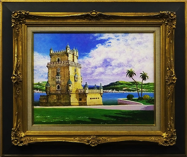 油彩画 街の風景 日高蔀 作品 i-img1200x802- 油彩画 街の風景