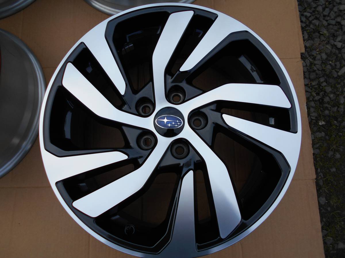 レヴォーグGT-S純正ホイール切削光輝18インチ4個セット 新車外し