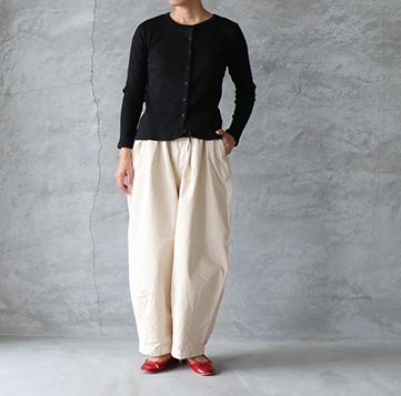 新品】HARVESTY ハーベスティ サーカスパンツ アイボリーsize2 新