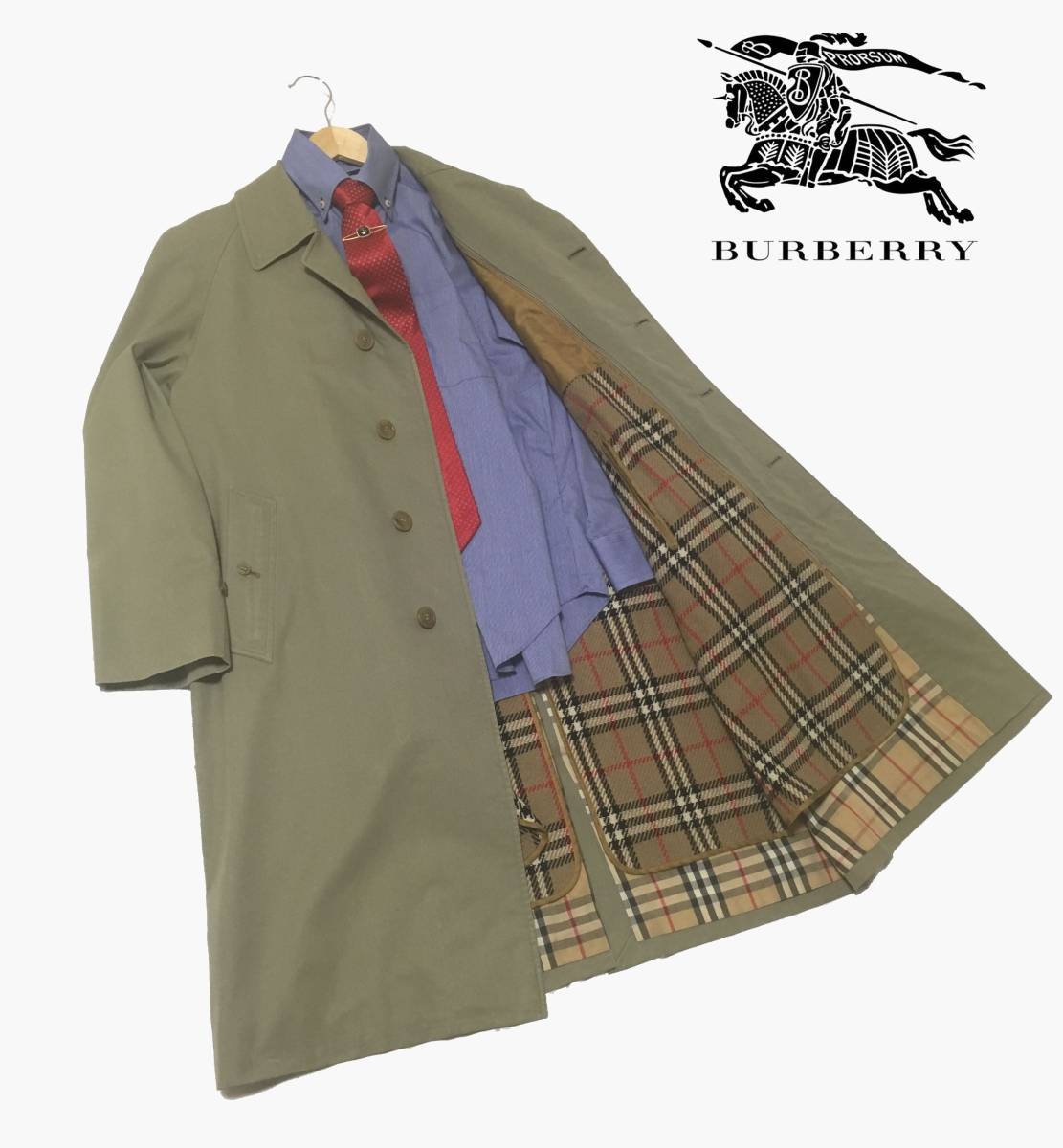 BURBERRY ステンカラーコート ライナー付 推定定価17.9万 メンズ 冬物