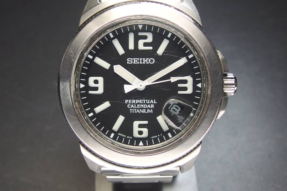 ジャンク品　SEIKO　腕時計　8F32-0350　パーペチュアルカレンダー SEIKO セイコー 8F32-0350 PERPETUAL CALENDER パーペチュアル
