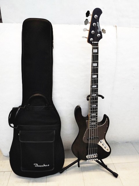 p754 92 Bacchus バッカス 02 WOOD LINE 5 5弦ベース 中古